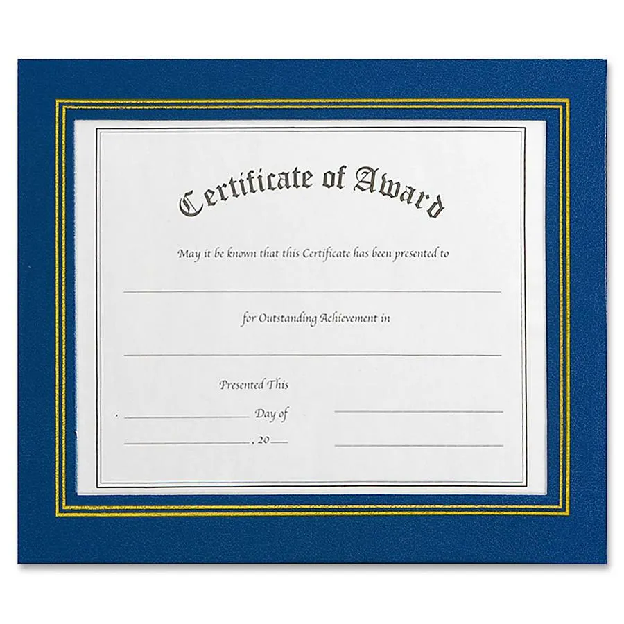 NuDell Flat Leatherette Document Frames