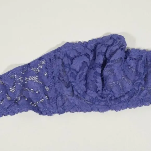 NWT Free People Love Letters Convertible Underwire Bra in Deep Periwinkle
