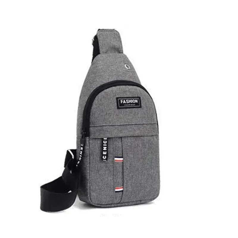 Nylon Shoulder Bag Chest Bag For Men Outdoor Casual Fanny Pack Small Satchel Canva Handbag Zipper Messenger Fashion Bags