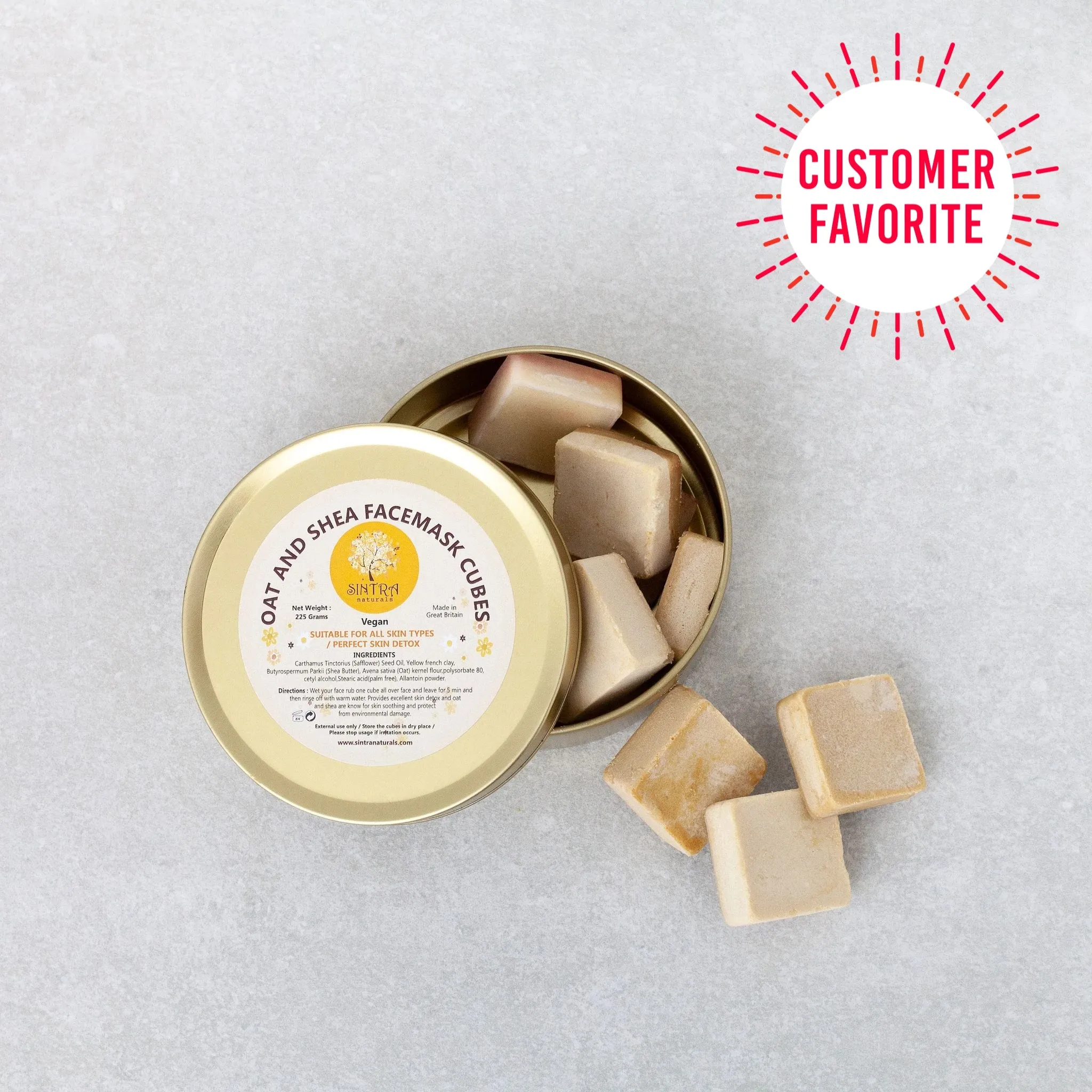 OAT AND SHEA FACE MASK CUBES