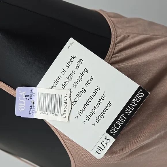 Olga Secret Shapers Foundation Shapewear Daywear Beige Tan Size 38