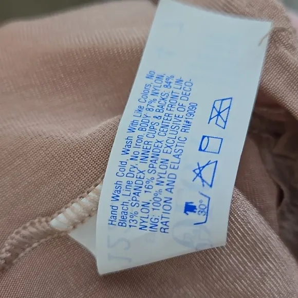 Olga Secret Shapers Foundation Shapewear Daywear Beige Tan Size 38