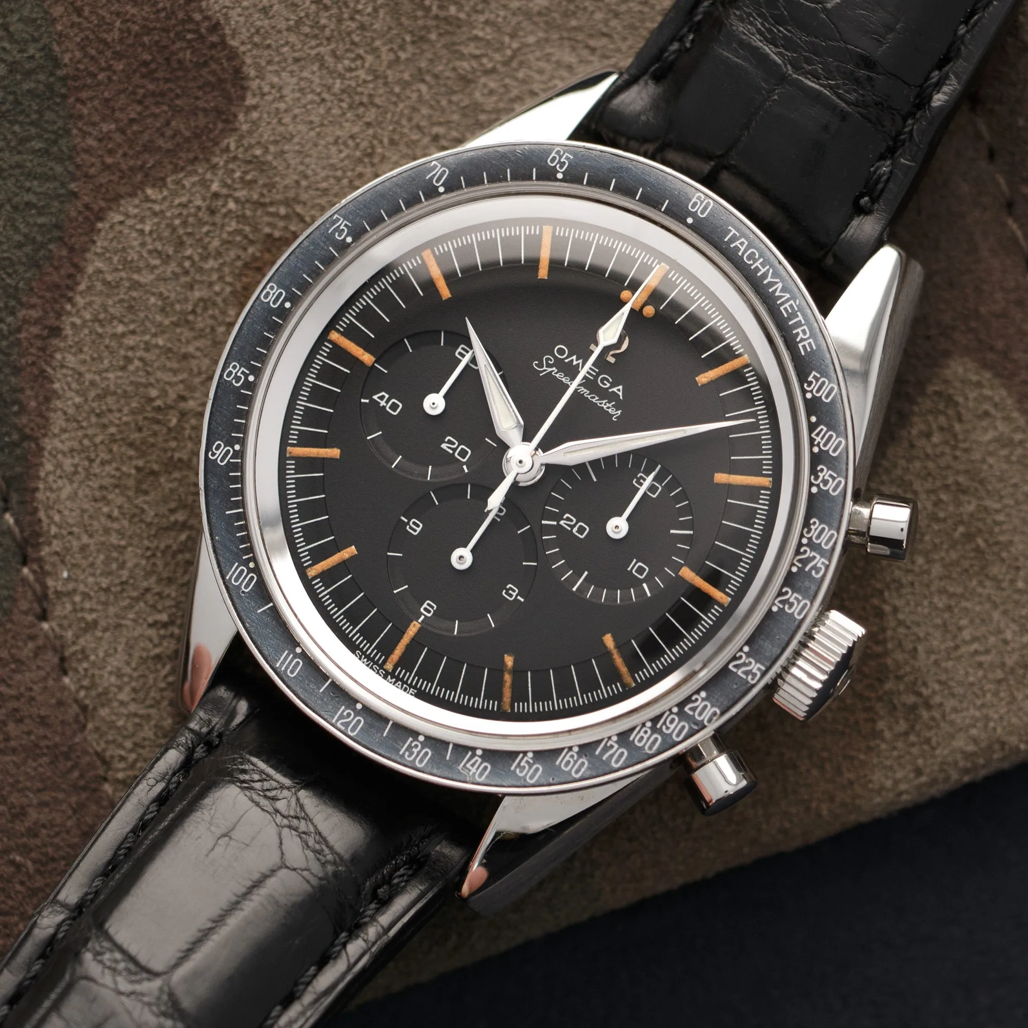 Omega Steel Speedmaster Chronograph Watch Ref. 2998