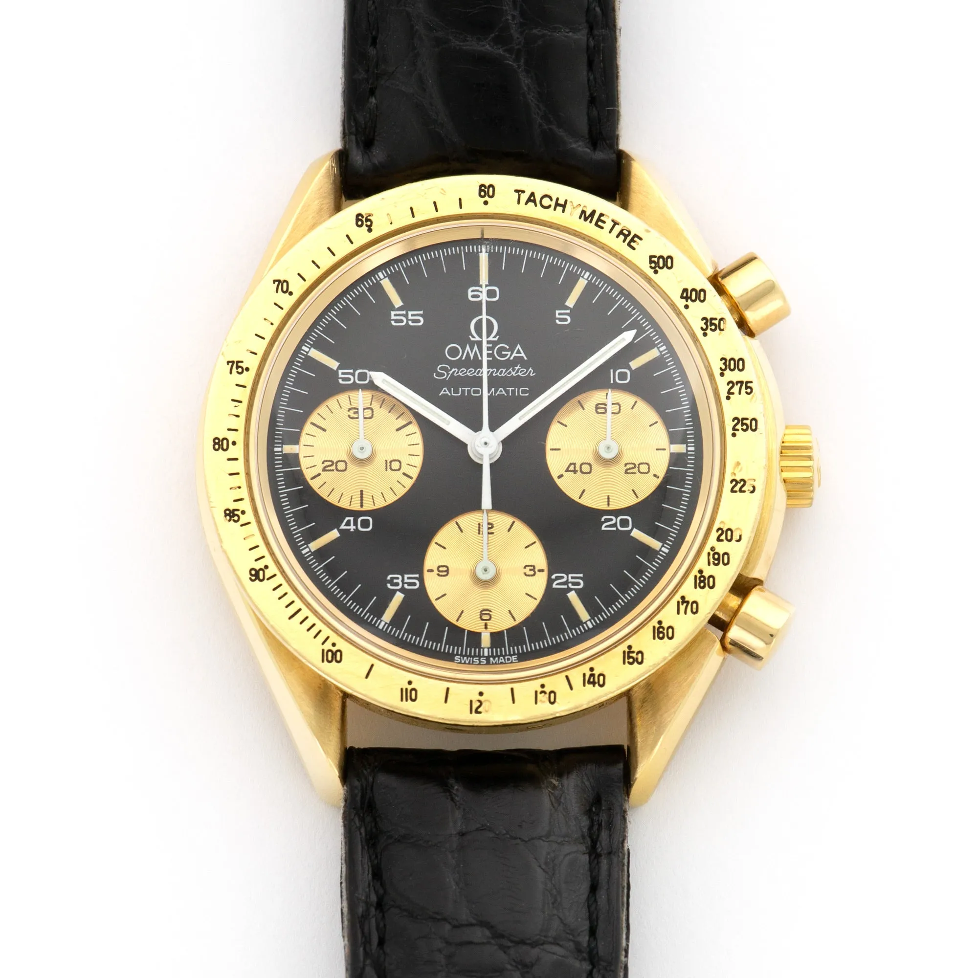 Omega Yellow Gold Speedmaster Watch