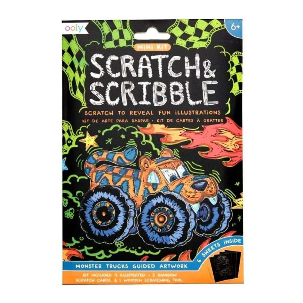 Ooly Trucks Mini Scratch & Scribble
