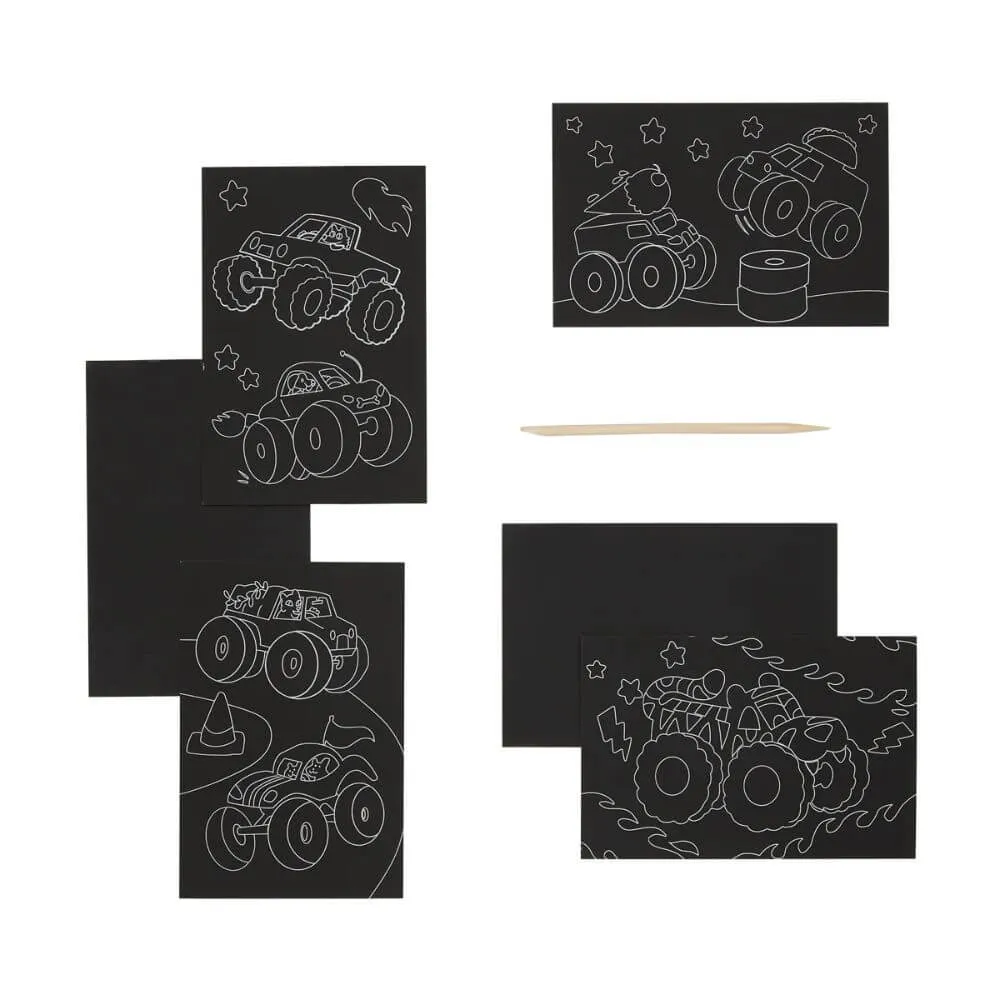 Ooly Trucks Mini Scratch & Scribble
