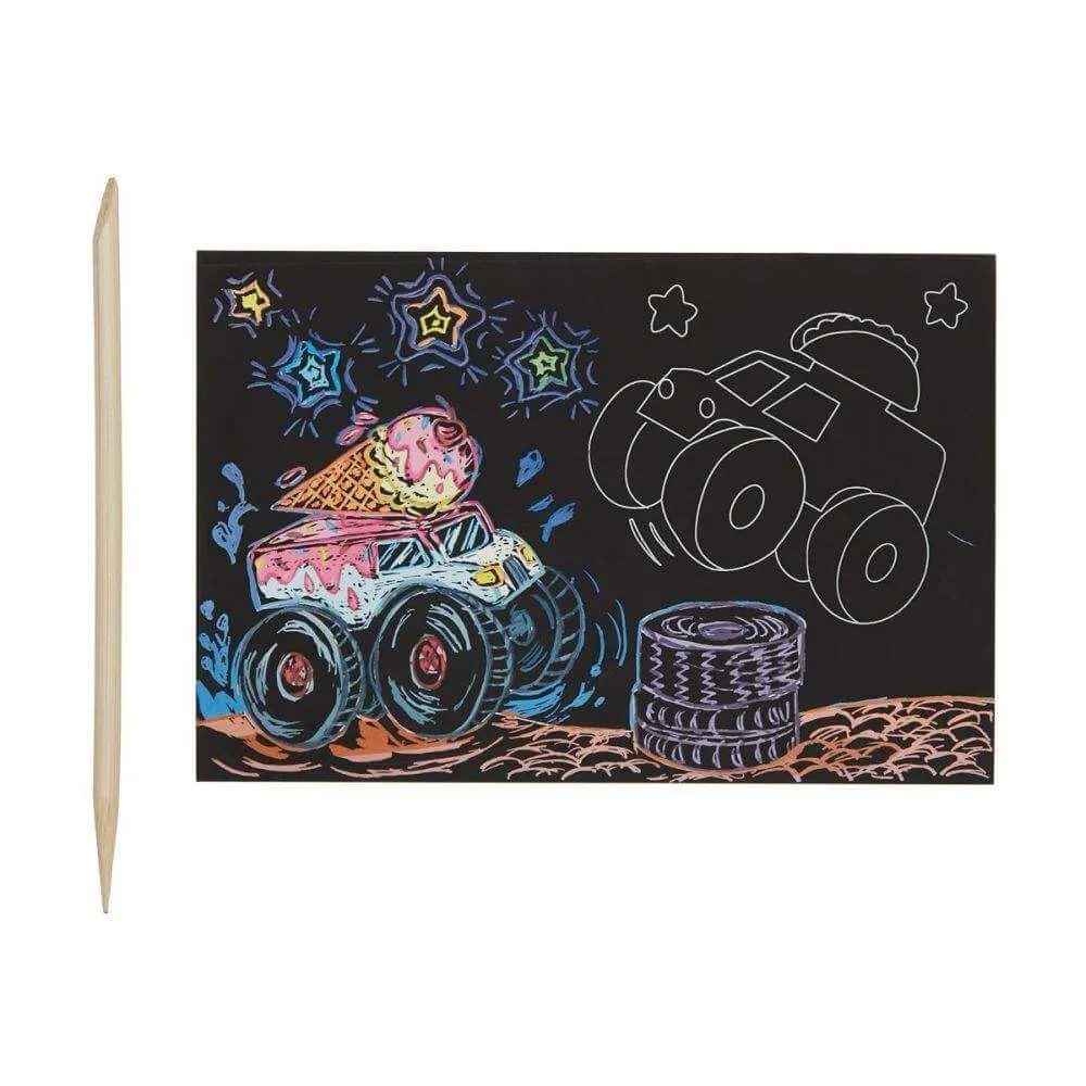 Ooly Trucks Mini Scratch & Scribble