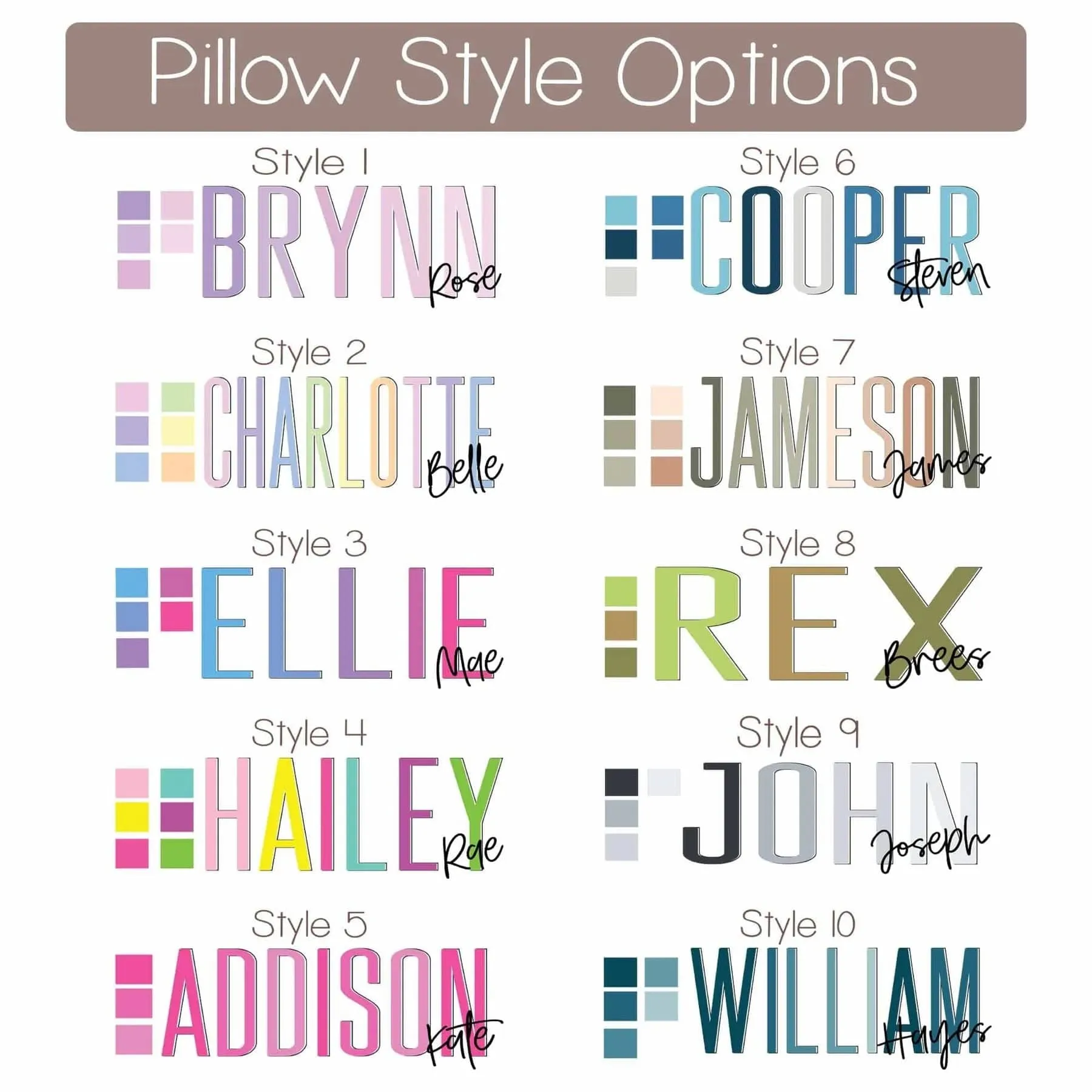 Outline Name Travel Snuggle Pillow
