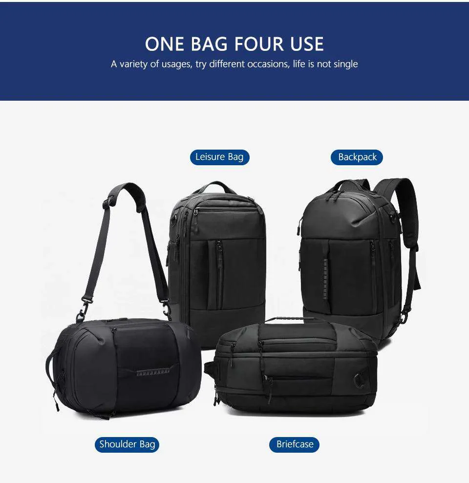 OZUKO 2022 New Multifunctional Men Backpack 15.6 inch Laptop Bag Male Waterproof Large Capacity Backpacks Travel Bags Mochila