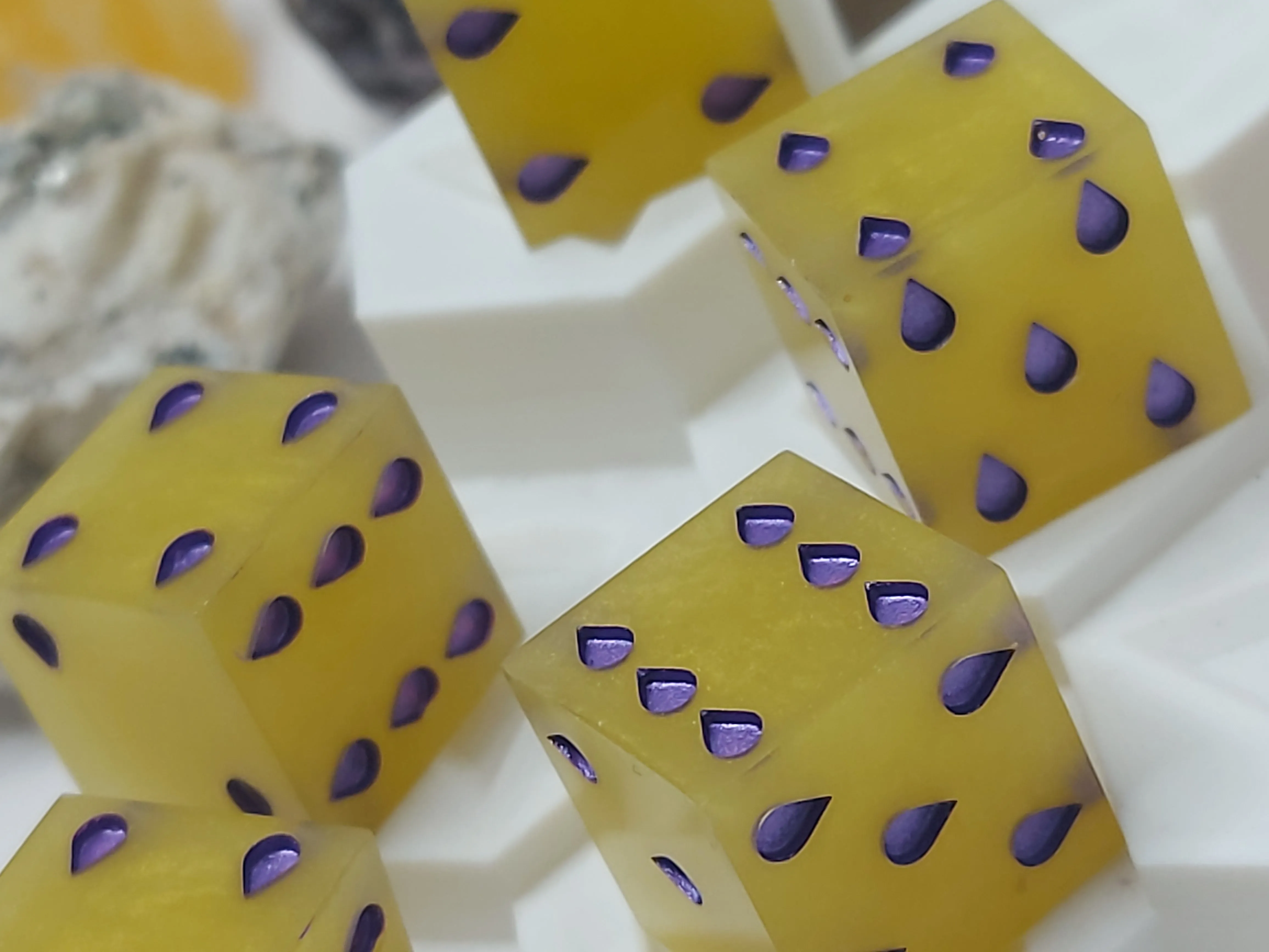 Pale Gold 6d6 Pip Set