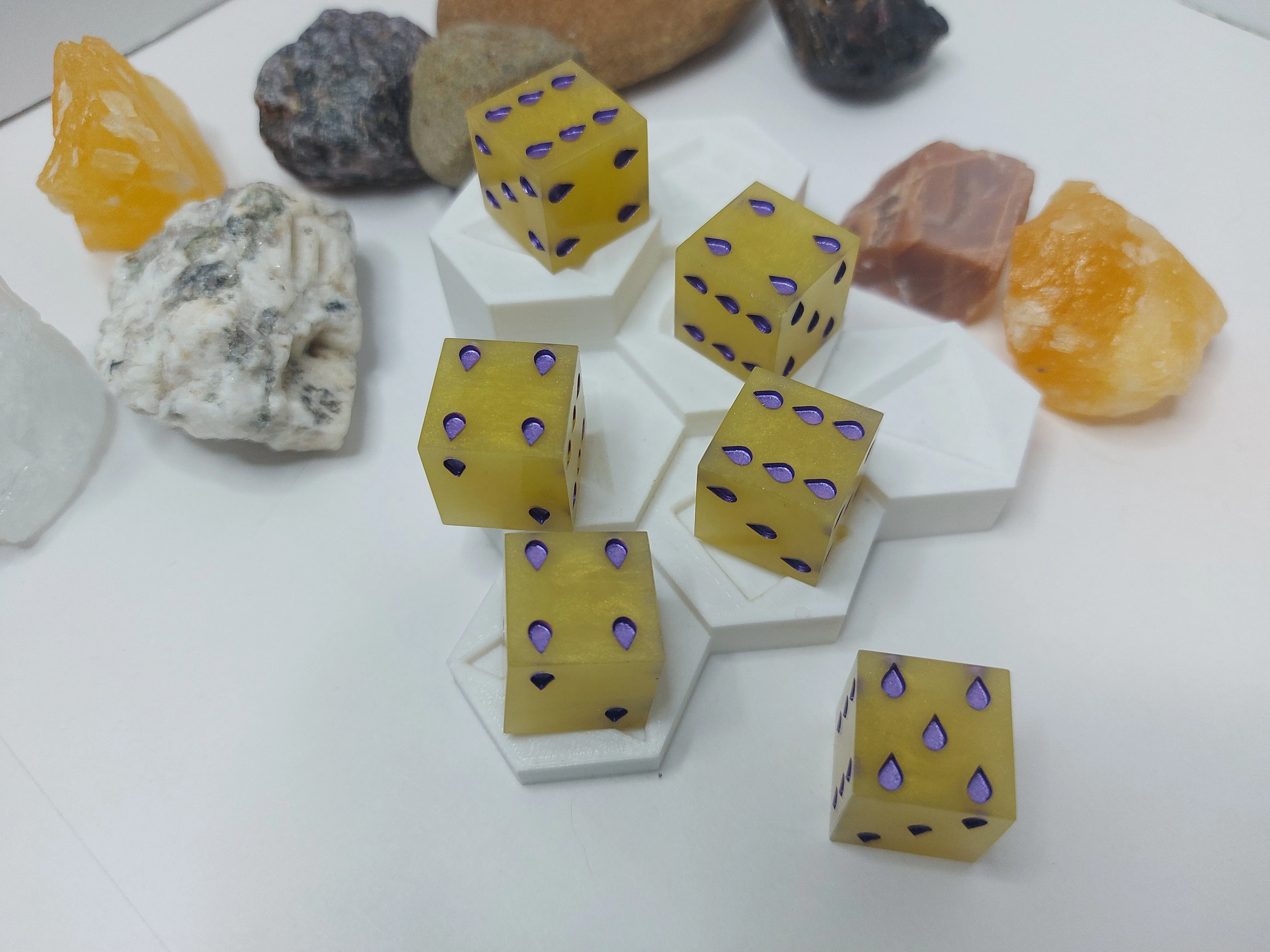 Pale Gold 6d6 Pip Set