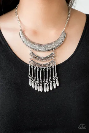 Paparazzi Accessories - Eastern Empress - Silver Necklace