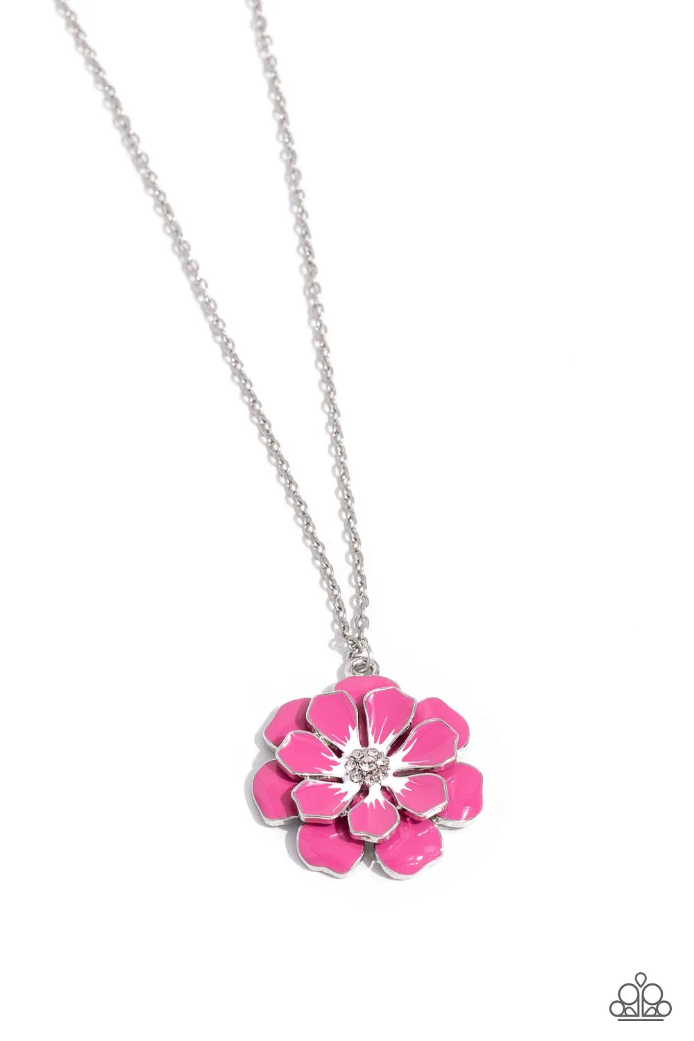Paparazzi Beyond Blooming Necklace Pink