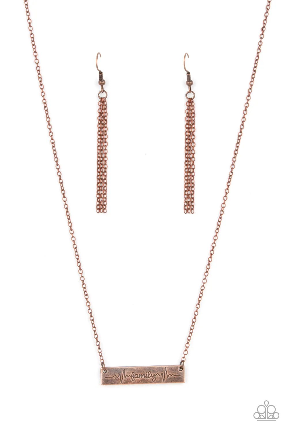 Paparazzi - Living The Mom Life - Copper Necklace