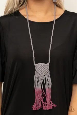 Paparazzi Look At MACRAME Now Necklace Purple