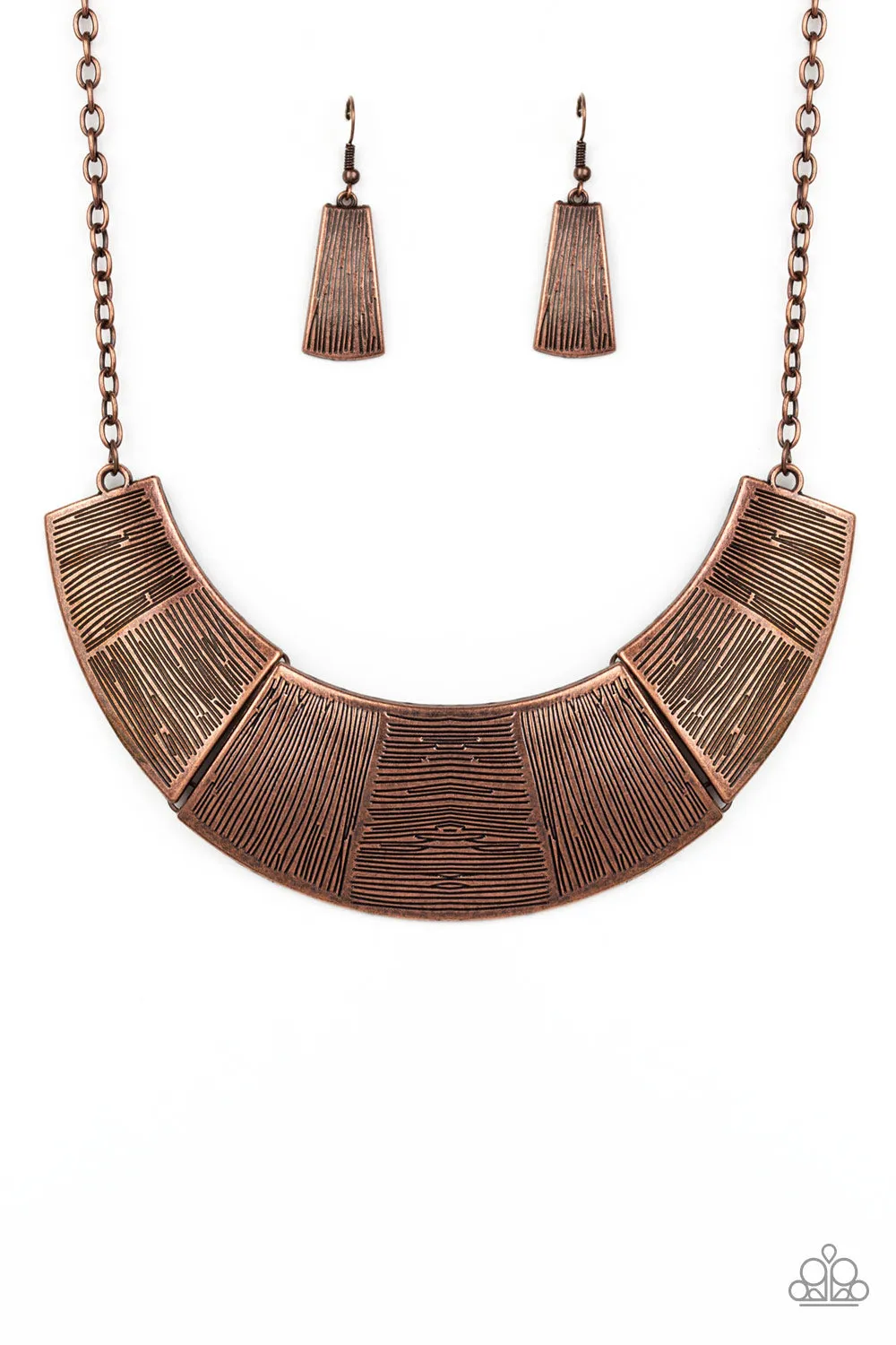 Paparazzi More Roar Necklace Copper