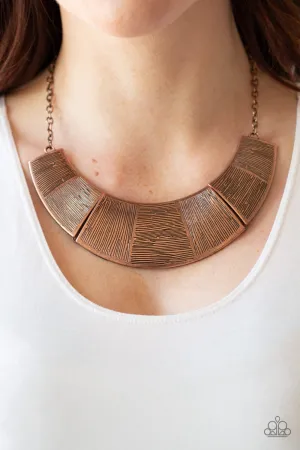 Paparazzi More Roar Necklace Copper