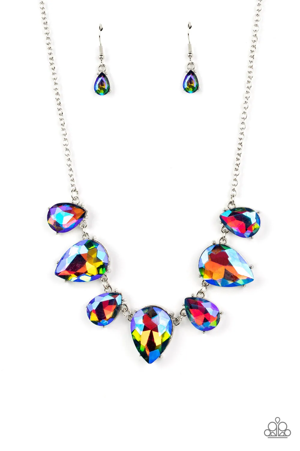 Paparazzi Otherworldly Opulence Necklace Multi (Oil Spill)