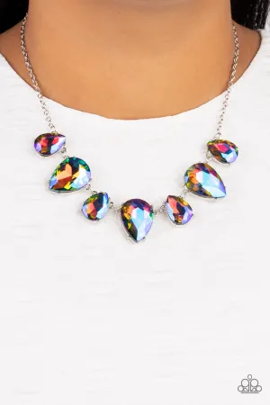 Paparazzi Otherworldly Opulence Necklace Multi (Oil Spill)