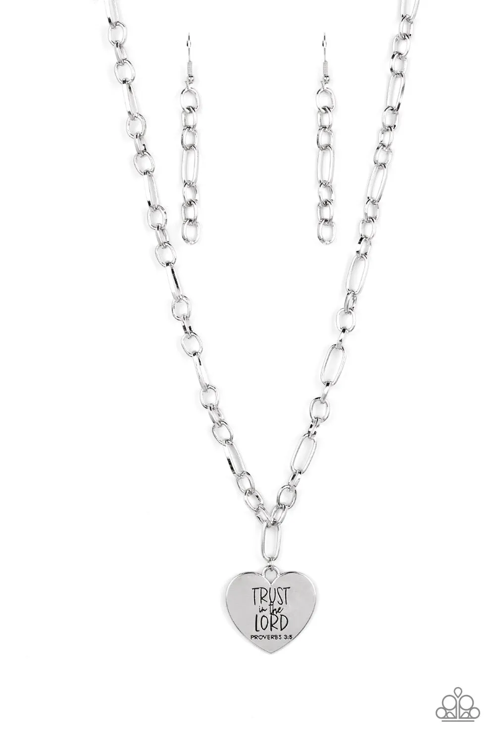 Paparazzi Perennial Proverbs Necklace Silver