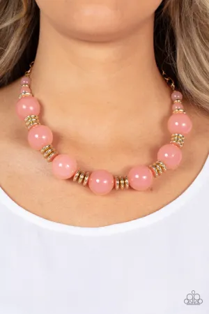 Paparazzi Race to the POP Necklace Pink
