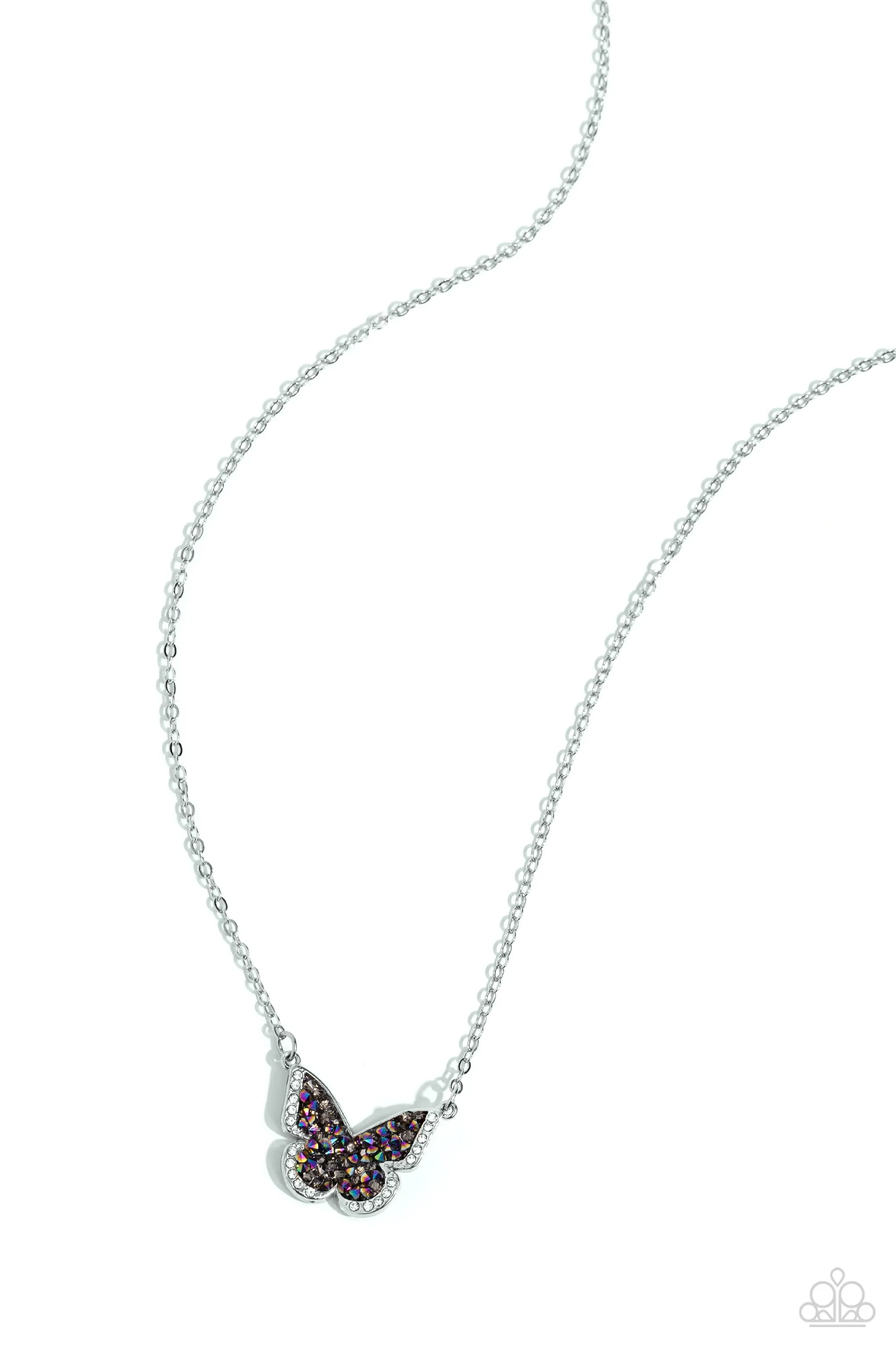 Paparazzi Seize the Smolder Necklace Multi (Oil Spill)