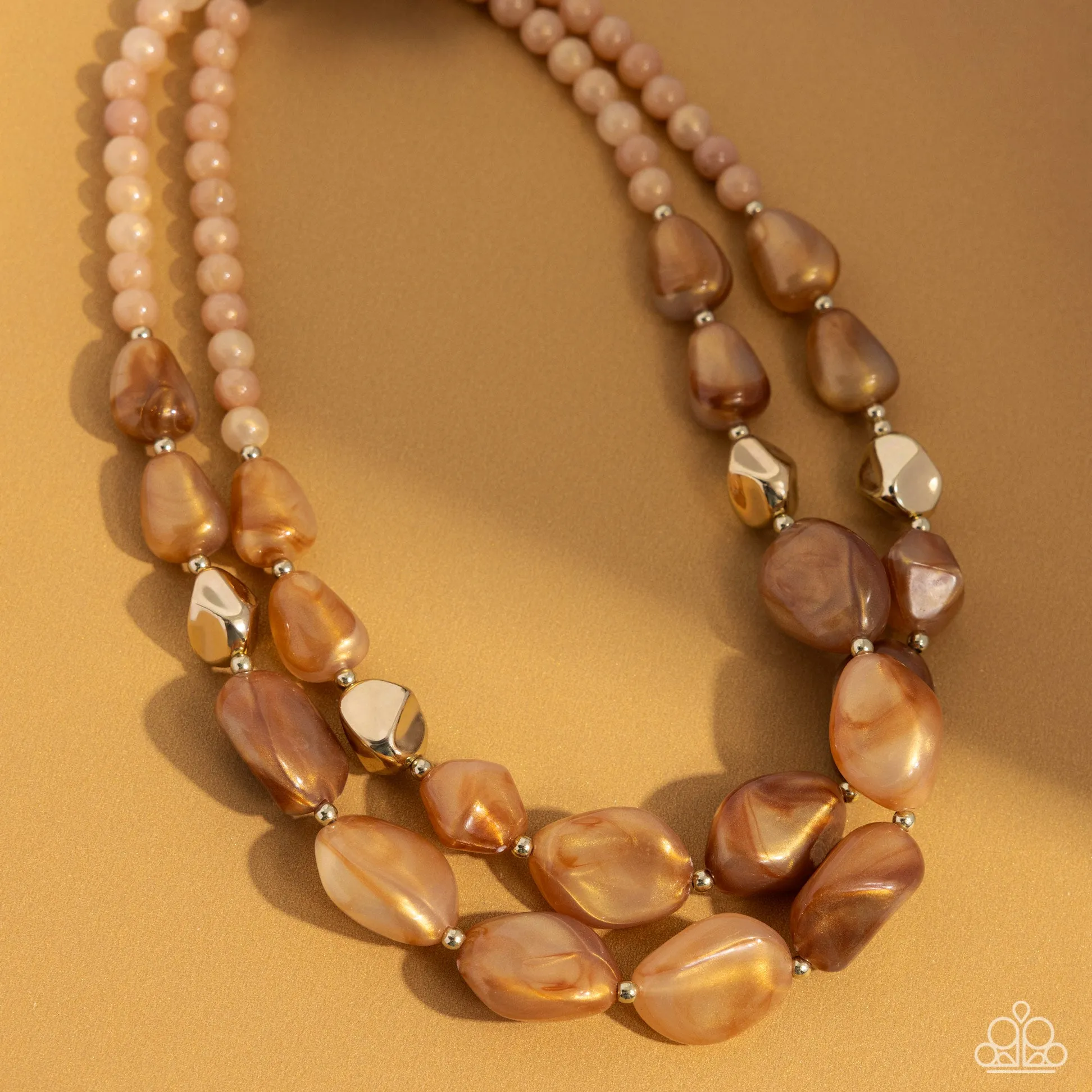 Paparazzi Seize the Statement Necklace Brown
