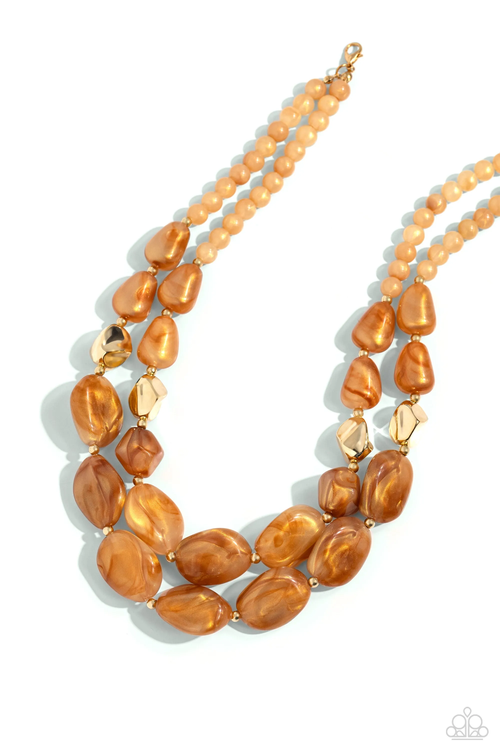 Paparazzi Seize the Statement Necklace Brown