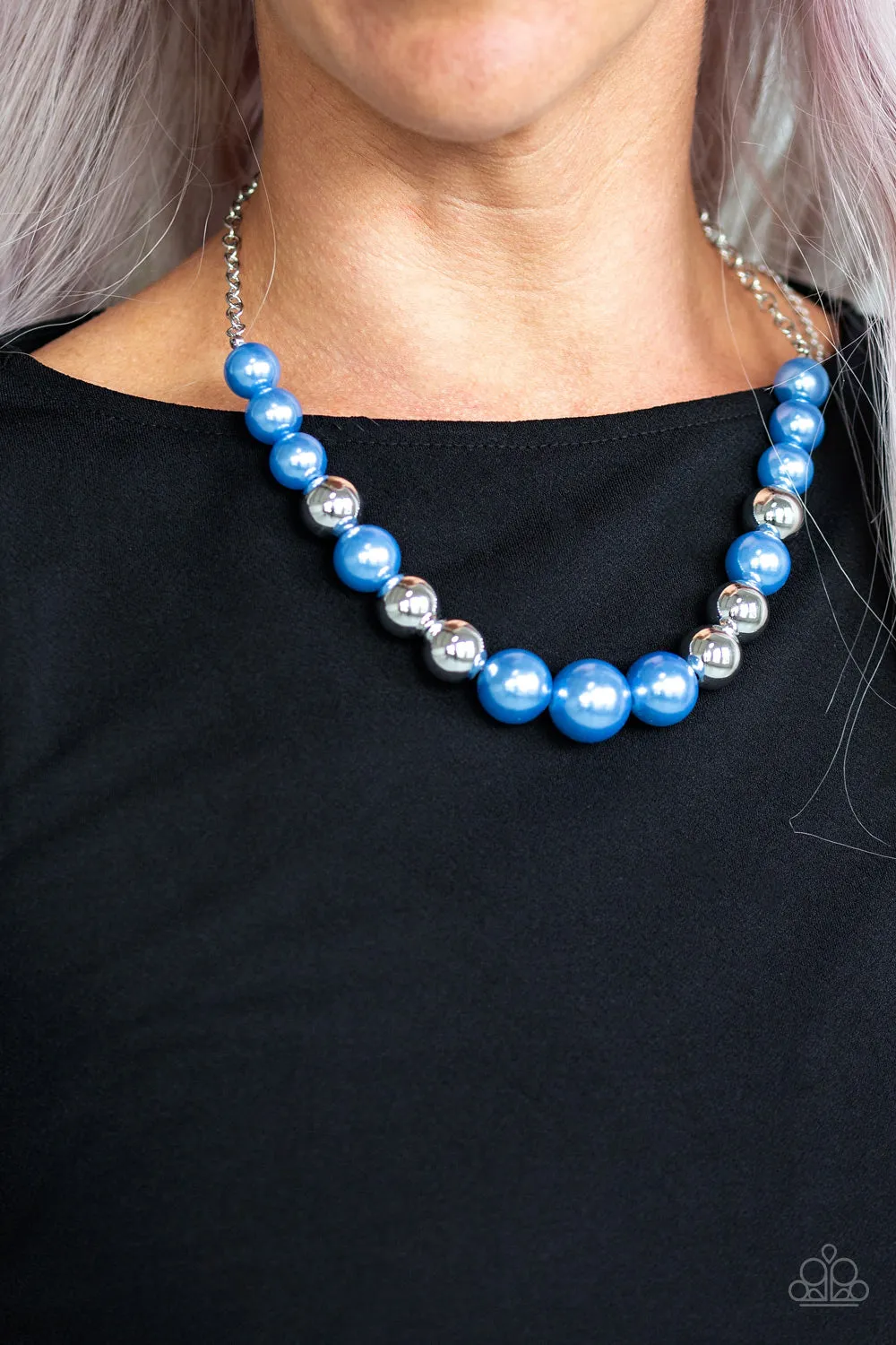 Paparazzi Take Note Necklace Blue