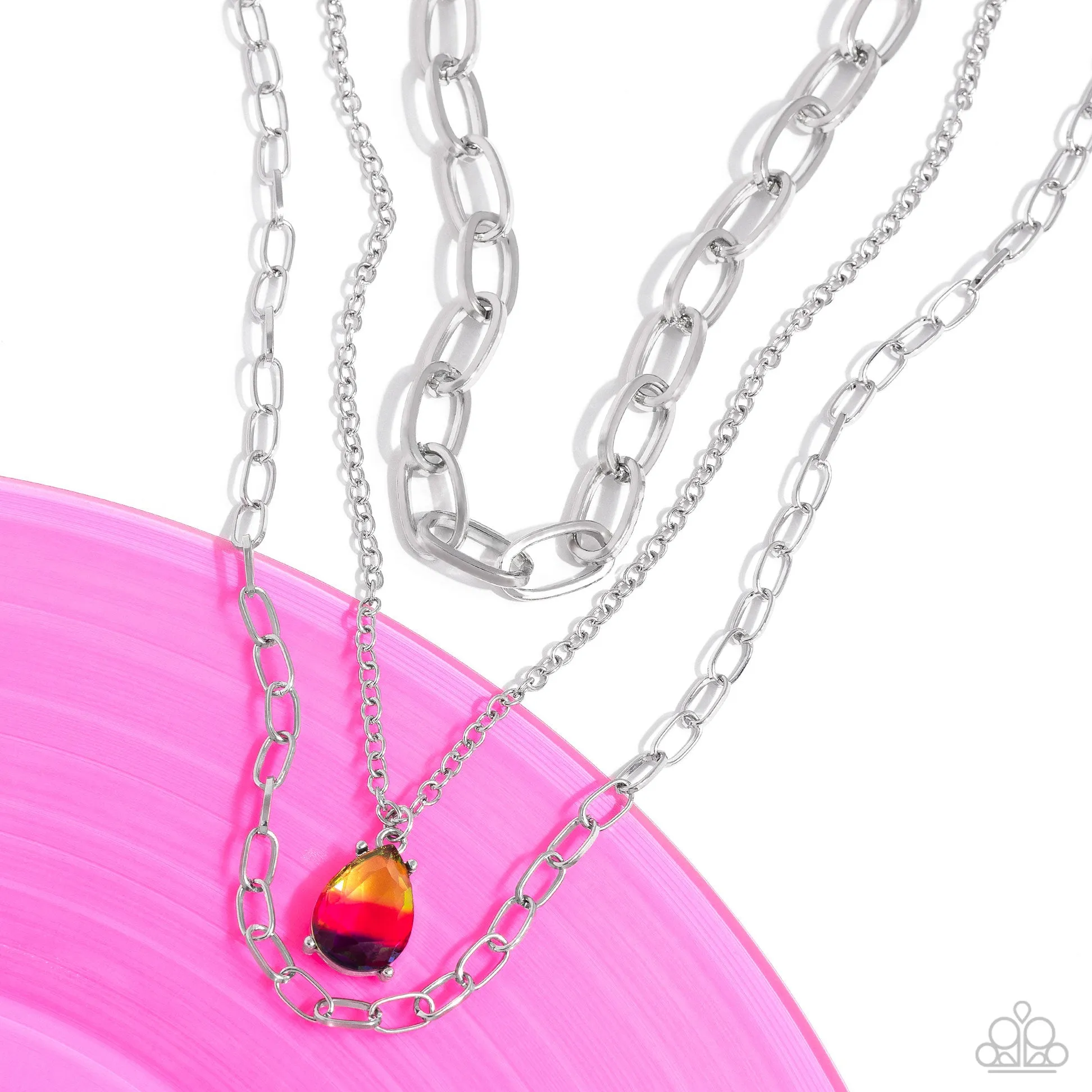 Paparazzi Teardrop Tiers Necklace Multi