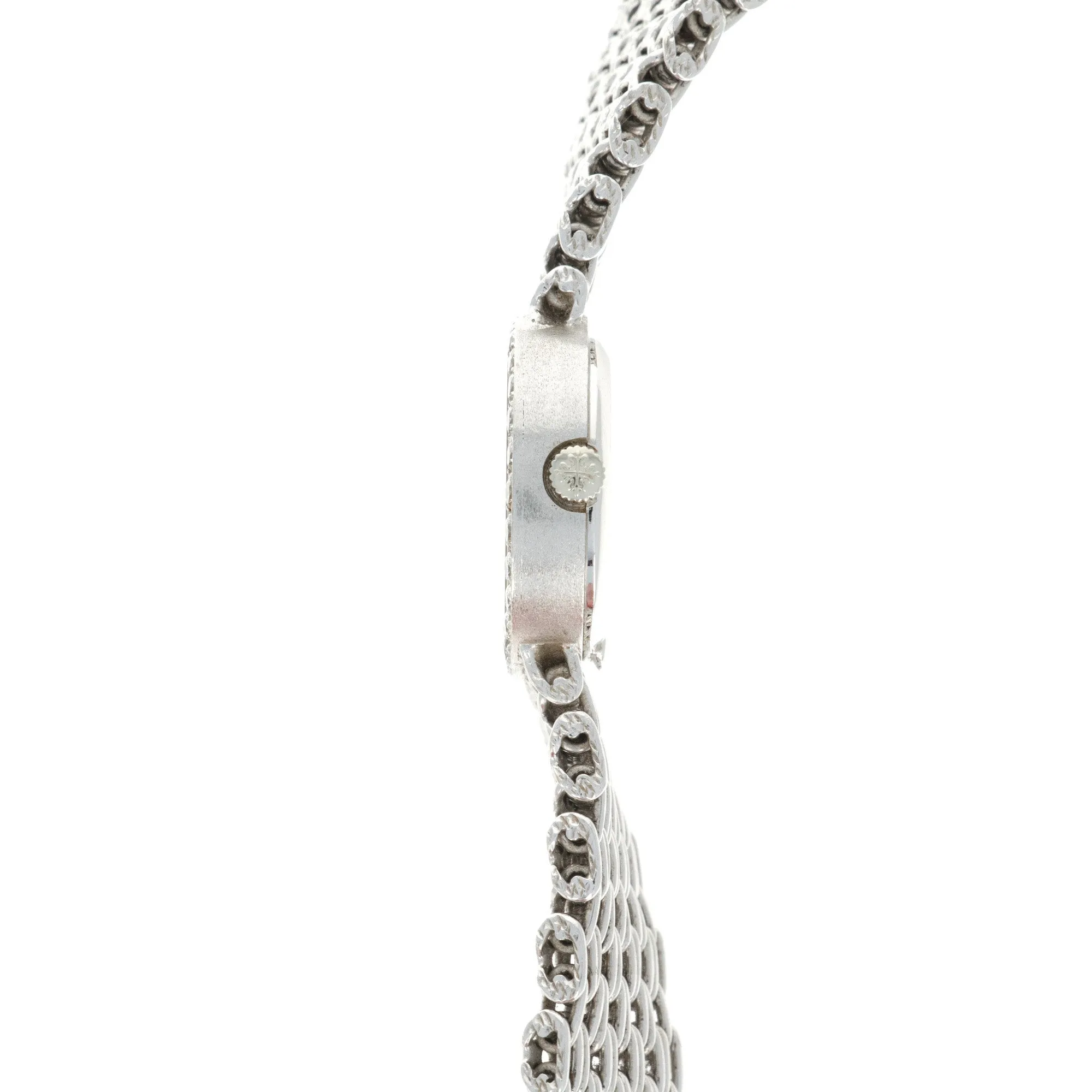 Patek Philippe White Gold Diamond Watch, 1970s