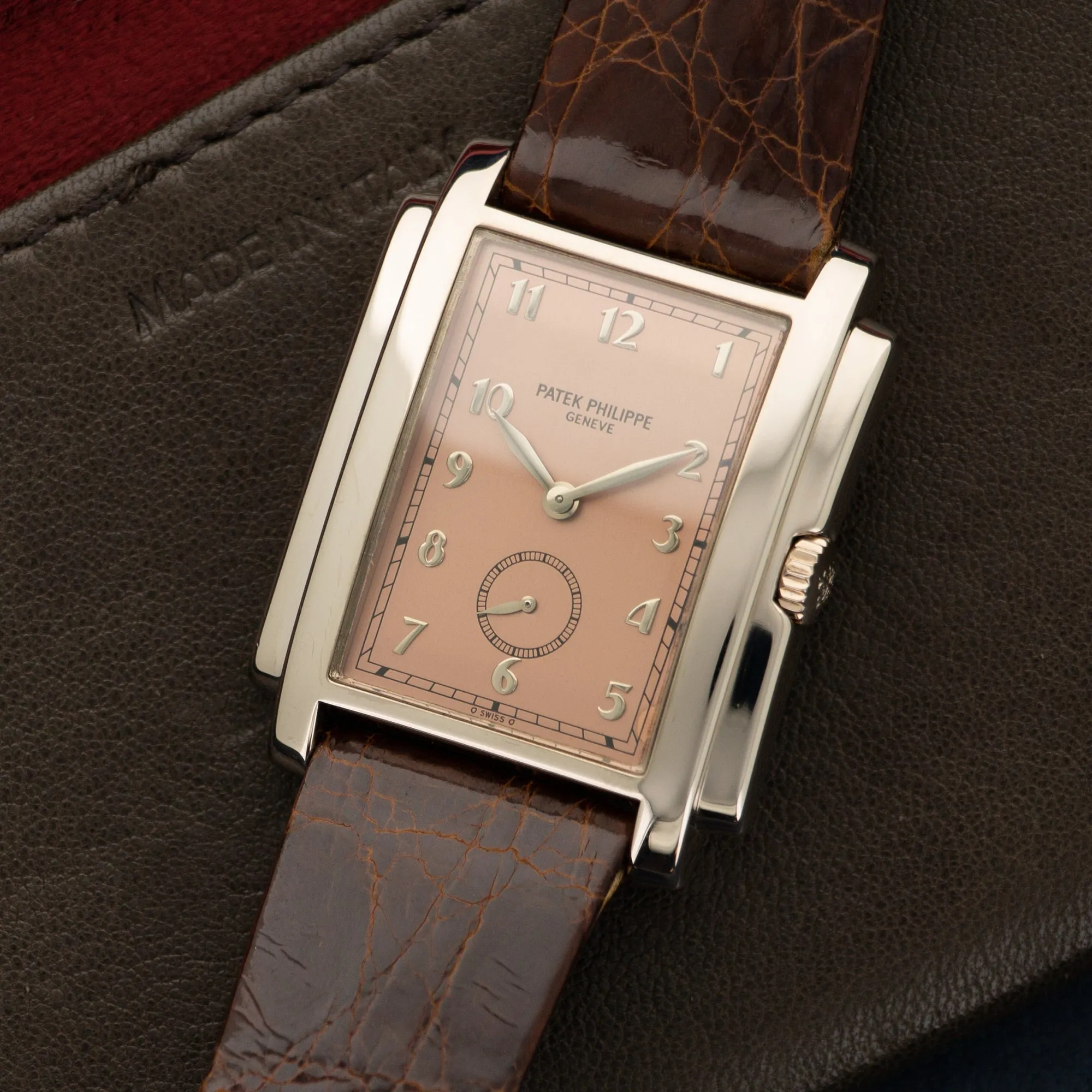 Patek Philippe White Gold Gondolo Salmon Dial Ref. 5024