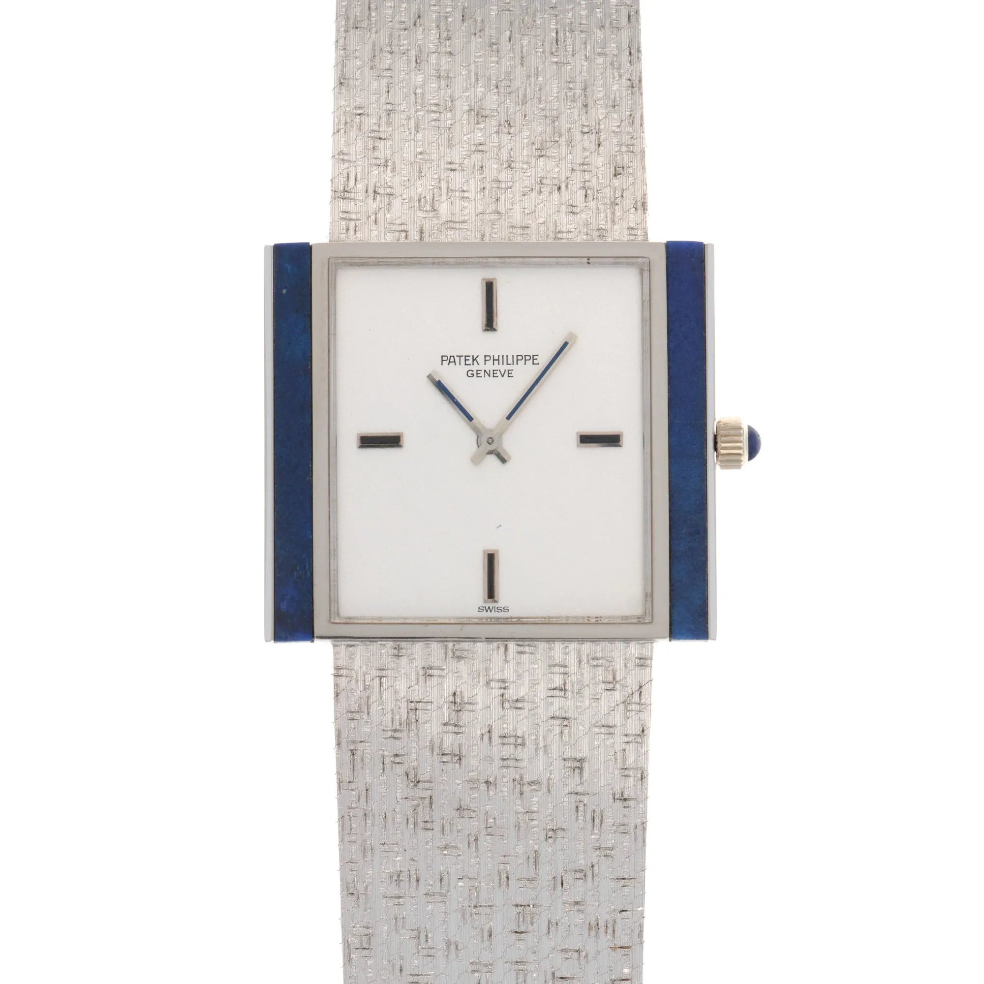 Patek Philippe White Gold Lapis Bracelet Watch Ref. 3578, with Original Hang Tag