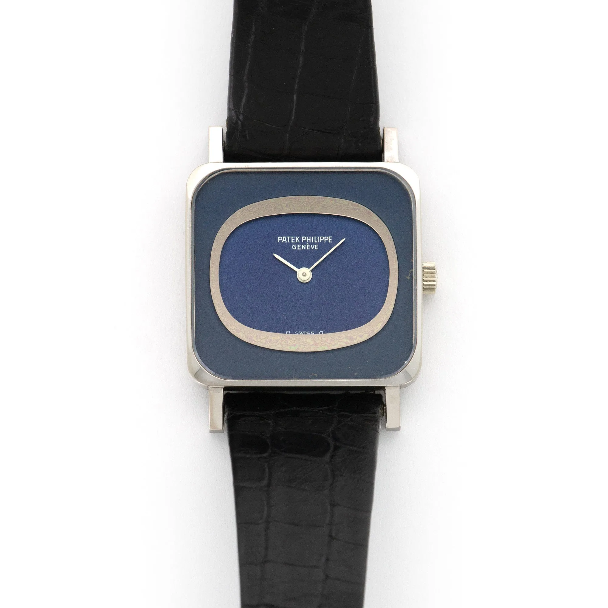 Patek Philippe White Gold Unsual Strap Watch Ref. 4183