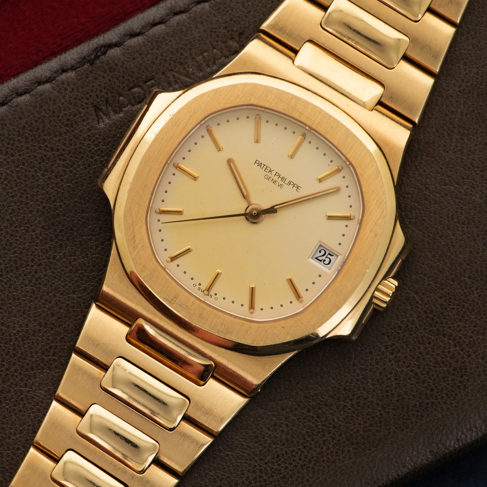 Patek Philippe Yellow Gold Nautilus Watch Ref. 3800