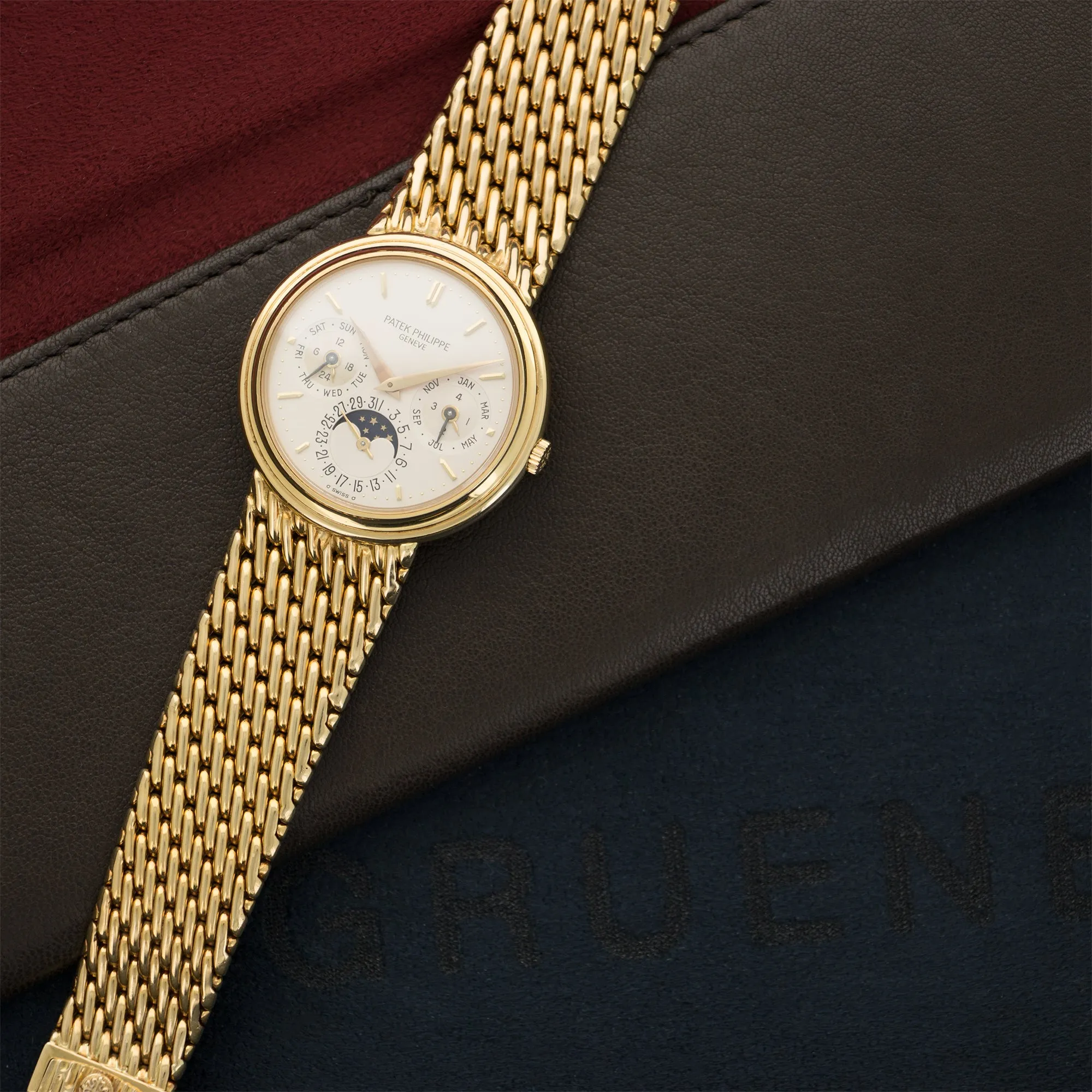 Patek Philippe Yellow Gold Perpetual Calendar Automatic Watch Ref. 3945