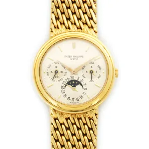 Patek Philippe Yellow Gold Perpetual Calendar Automatic Watch Ref. 3945