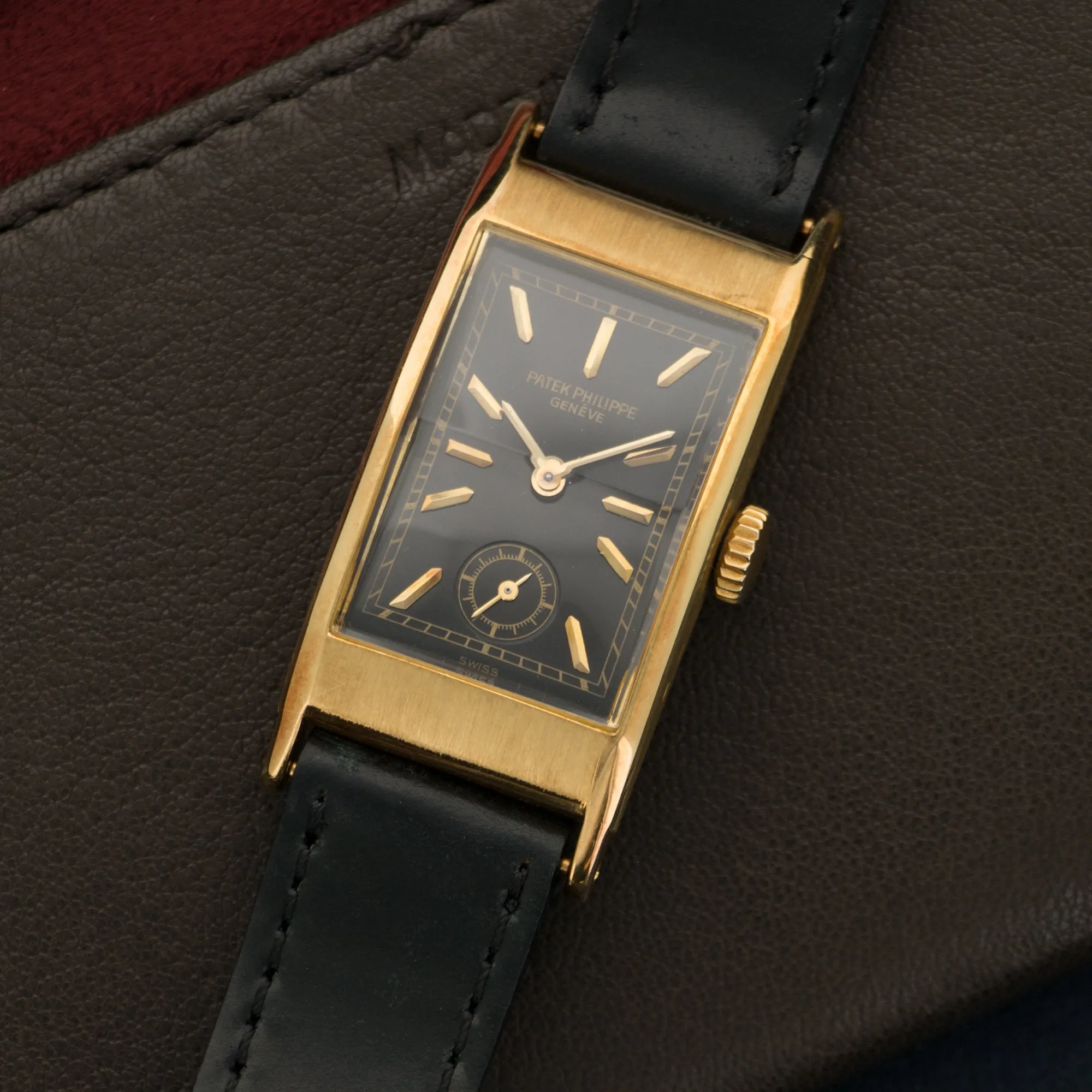 Patek Philippe Yellow Gold Rectangular Tank Watch Ref. 425