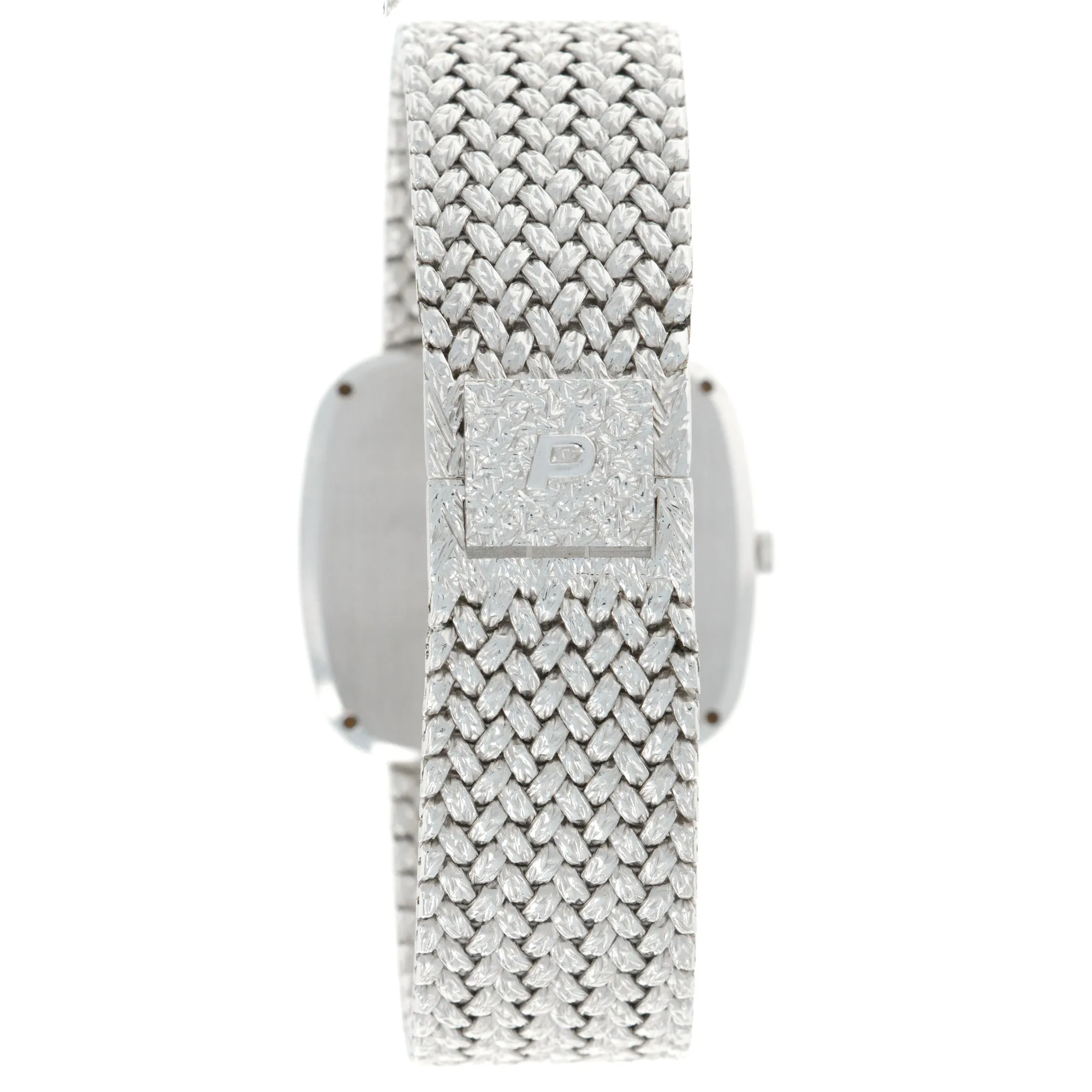 Piaget White Gold Onyx Diamond Watch, 1970s