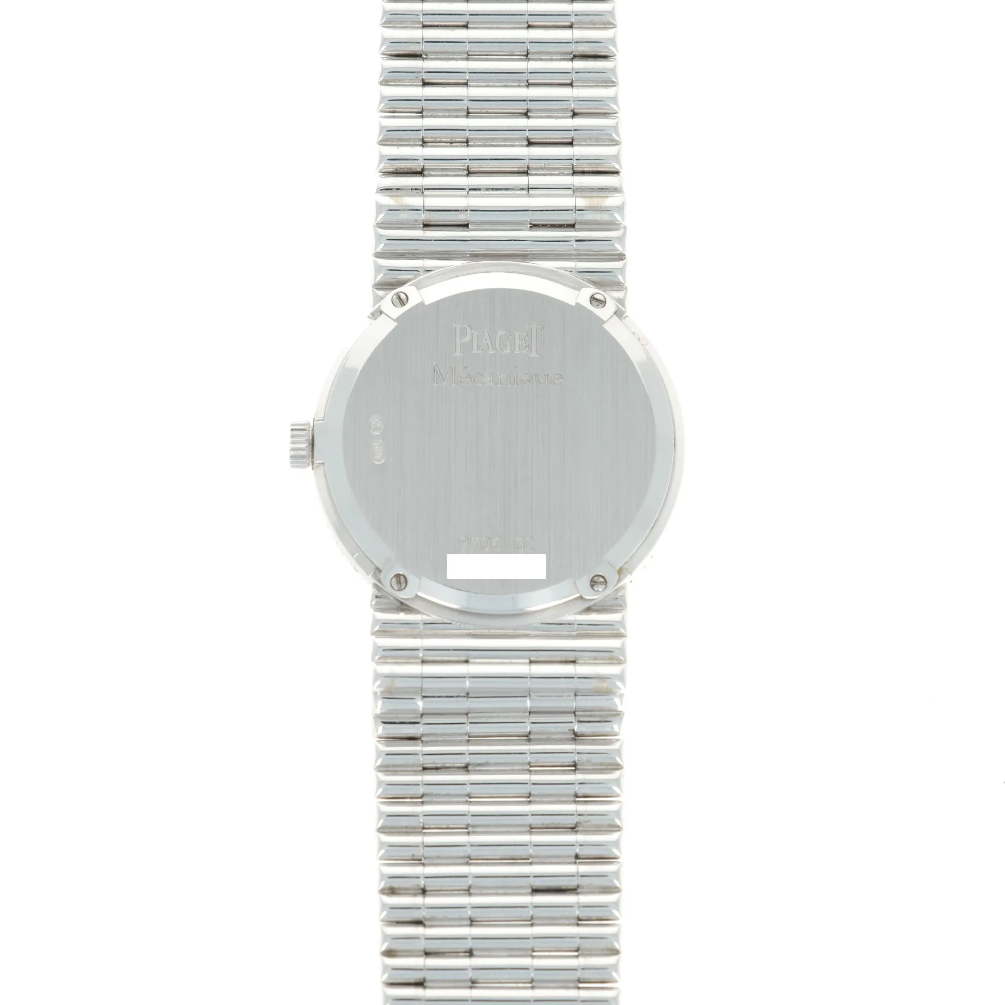 Piaget White Gold Pave Diamond Watch, Circa 1980s