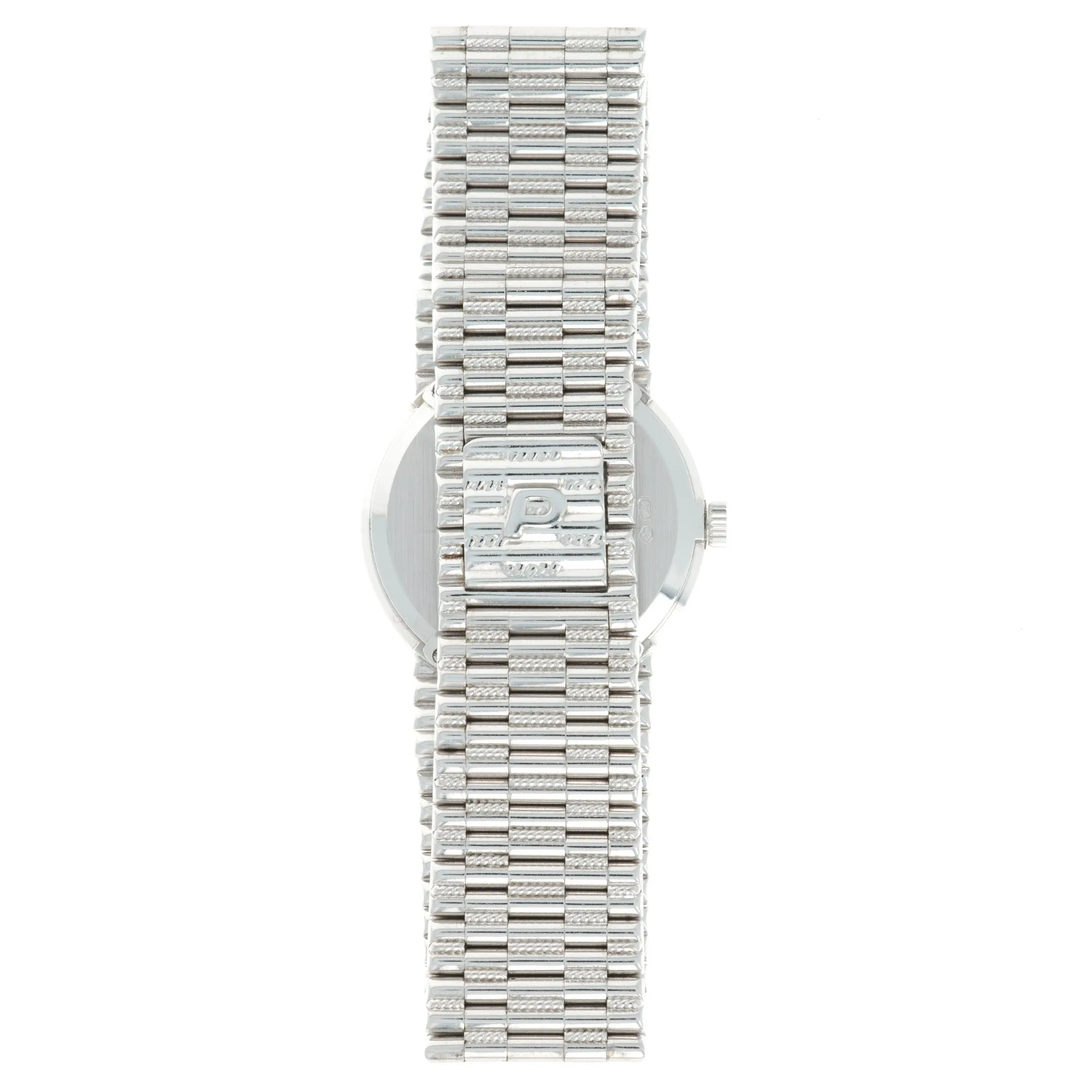 Piaget White Gold Pave Diamond Watch, Circa 1980s