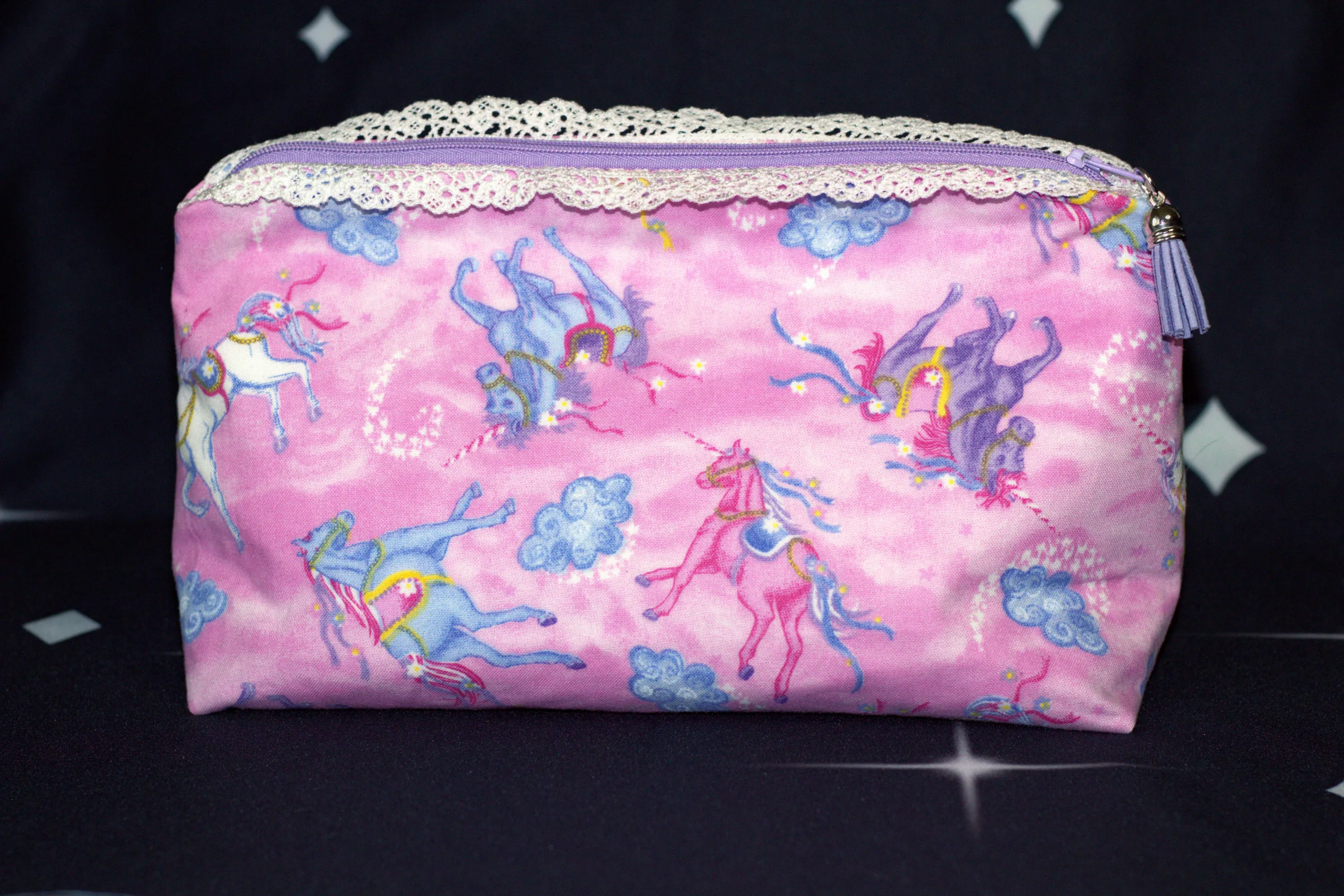 Pink Pony Cosmetic Bag