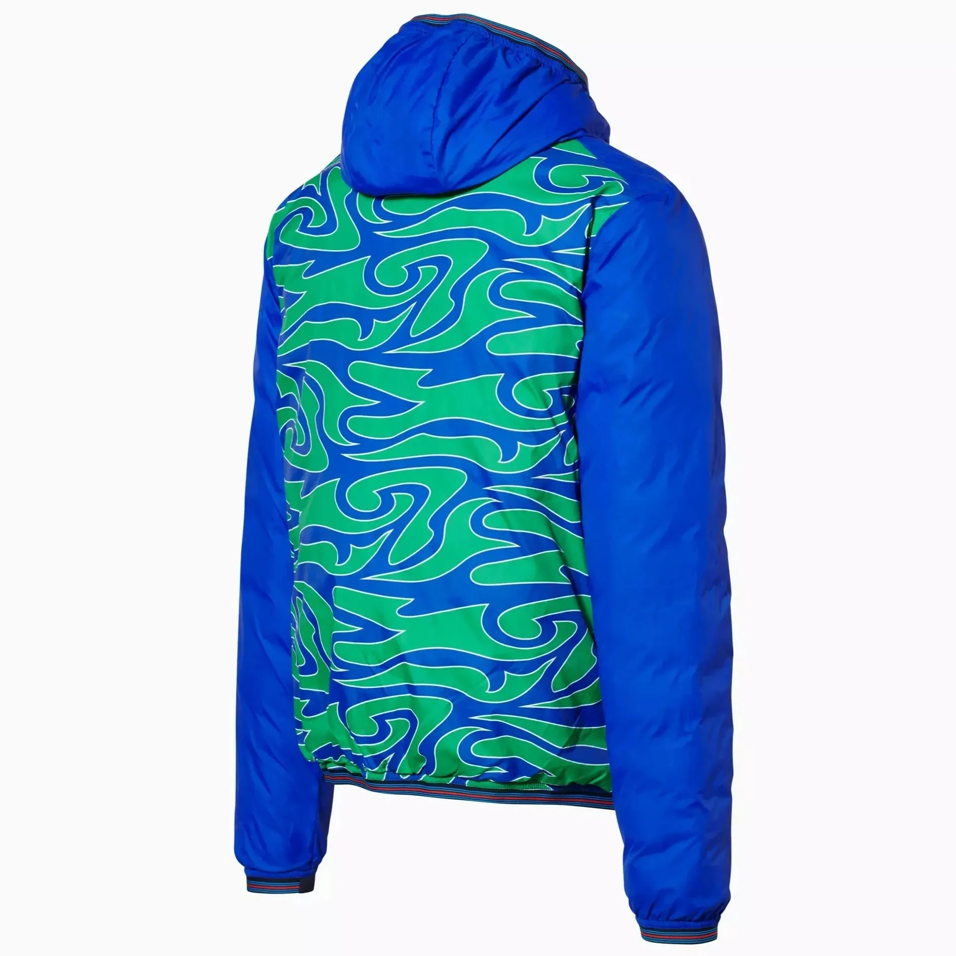 Porsche  Men's Reversible Quilted Jacket - Martini Racing (Hippie)