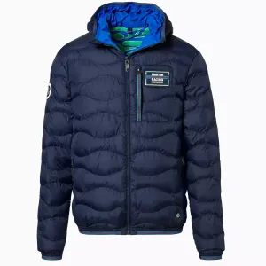 Porsche  Men's Reversible Quilted Jacket - Martini Racing (Hippie)
