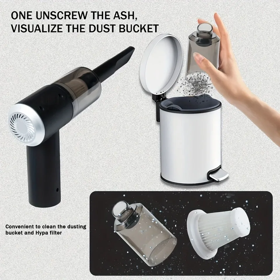 Portable Vacuum High Power Cordless, Hand Vacuum Rechargeable.