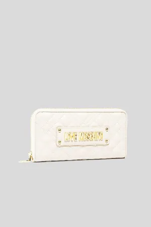 Portaf. Quilted Nappa Pu - Bianco