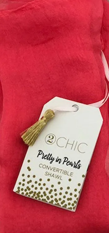 Pretty in Pearls Shawl Scarf