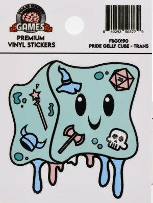 Pride Gelly Cube Sticker: Transgender