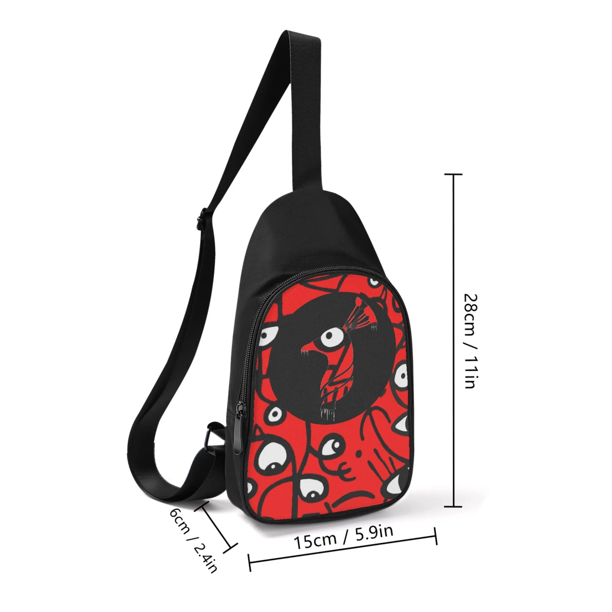 Printed   Embroidered Casual Chest Bags