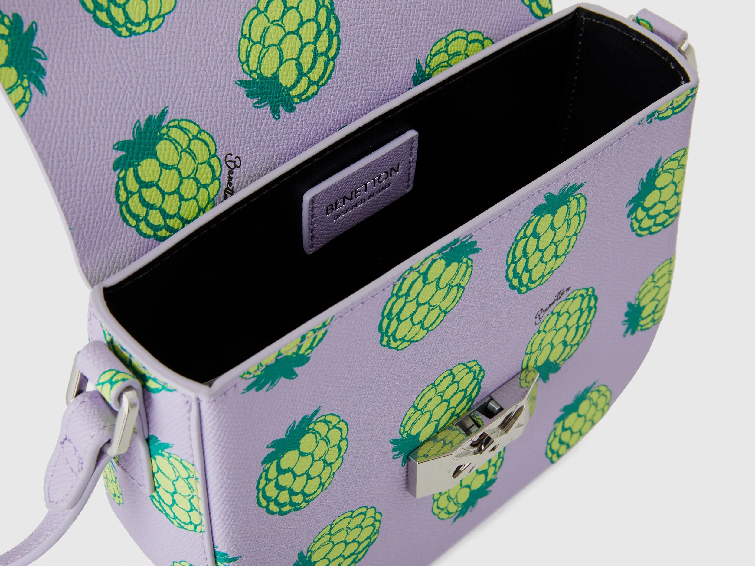 Printed Magnetic Closure Sling Bag